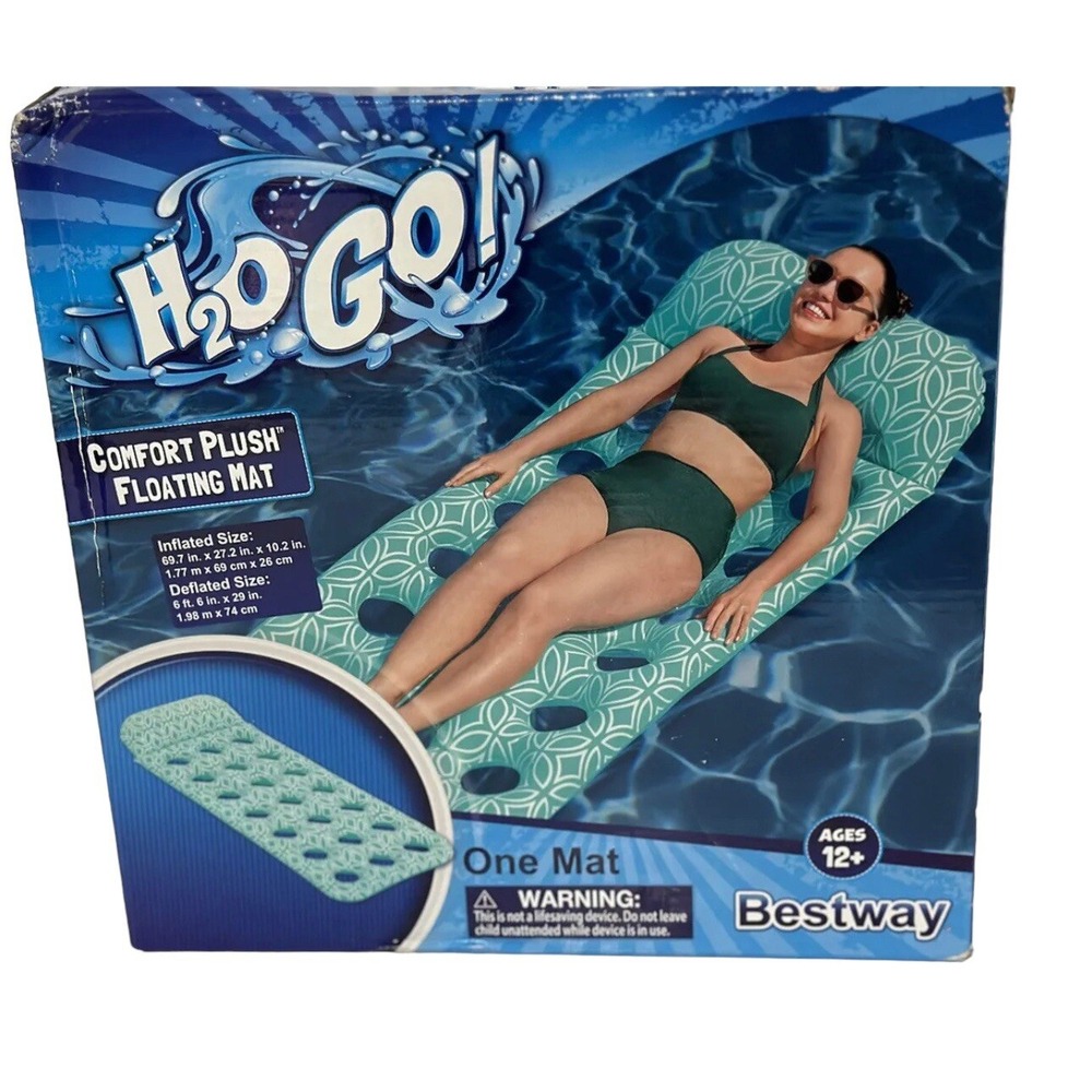 Bestway H2OGO Comfort Plush Pool‎ Lounge Float 69"x27"x10"